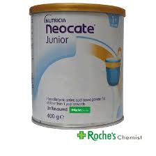 neocate junior unflavoured 400g for