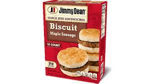 maple sausage biscuit snack size