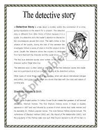 the detective story esl worksheet by wipo