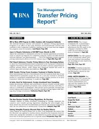 transfer pricing report