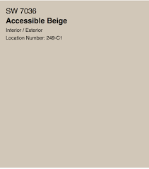 Sherwin Williams Accessible Beige Paint
