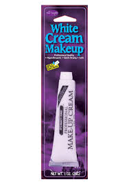 professional cream makeup white uni white one size fun world