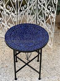 Mosaic Table Blue Mosaic Table Top With