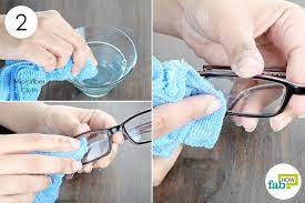 remove super glue from eye glasses