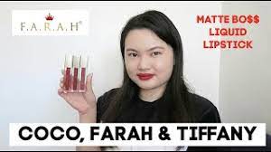 liquid lipstick coco farah tiffany