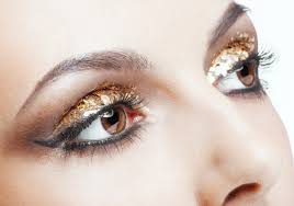 premium photo golden eye makeup