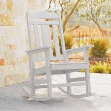 plastic frame stationary rocking chair