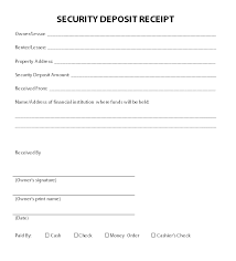 Deposit Receipt Form Free Download