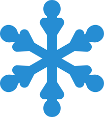 blue simple snowflake winter