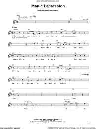 Hendrix Manic Depression Sheet Music For Guitar Solo Chords