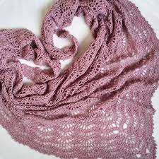 elegant crochet lace fan shawl