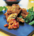 baked prawn and chilli ginger cakes