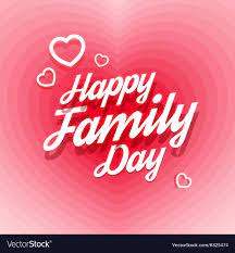happy family day greeting card royalty