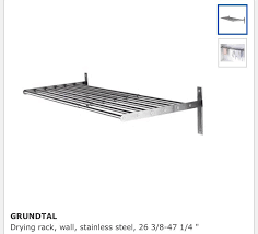 New Ikea Stainless Steel Shelf Drying