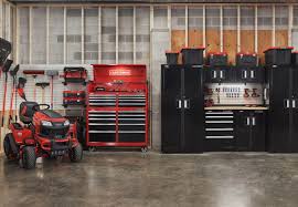 level a rolling tool chest in a garage
