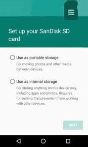 how to format sd card as internal storage