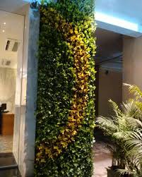 Artificial Vertical Wall Garden Created