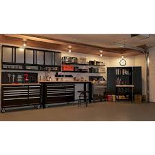 Husky Steel Garage Wall Shelf In Black