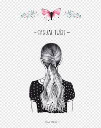 Drawing a braid may seem easy and intimidating at the same time—this object has a relatively to make the drawing more credible, i add some stray hairs with the hb pencil. Graphic Design Drawing Braid Hand Painted Fresh Hair Braids Watercolor Painting Black Hair Text Png Pngwing
