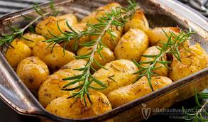 roasted baby potatoes with rosemary