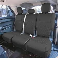 Black Neoprene Custom Car Seat Cover