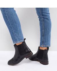 Womens leather ankle boots metal pointy toe chelsea boots punk cowboy shoes. Women S Boots By Dune Wide Fit Lookastic