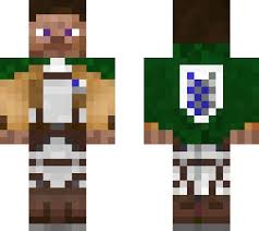 Attack on titan scout regiment uniform (no face). A O T Steve Minecraft Skin