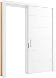 A porta branco primer sarrafeada alia a qualidade do produto com o valor estético do acabamento na cor branca. Porta De Correr Em Mdp Solido Direita Bella 210x82cm Branca Amazon Com Br