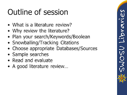 Title  abstract  introduction  literature review