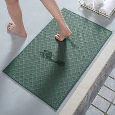sixhome green bathroom rugs ultra thin