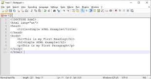 write html code and execute the program