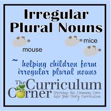 Irregular Plural Nouns The Curriculum Corner 123