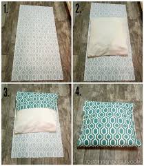 how to make diy floor pillows no sew