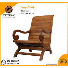 With a little bit of elbow grease you can easily transform an older looking piece that is overall in good shape. Ct Teak Furniture Jati Teak Wood Lazy Chair 100 Solid Teak Wood Shopee Malaysia