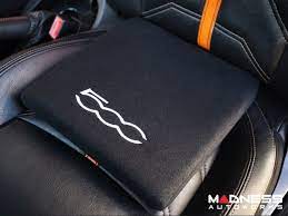 seat cushion black w fiat 500 logo