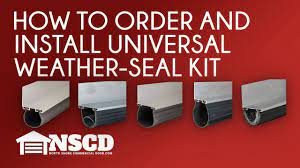 universal garage door weather seal kits