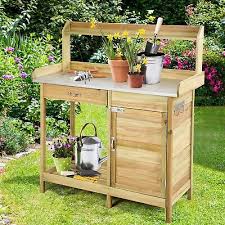 Outdoor Potting Bench Flower Plant