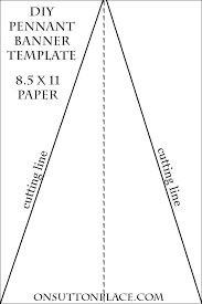 diy pennant banner sewing tutorial on