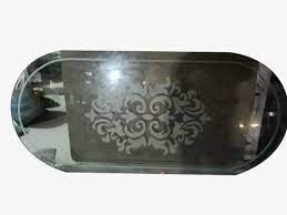 Oval Shape Glass Table Top For To