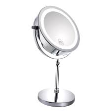 dual sided led lighted vanity mirror