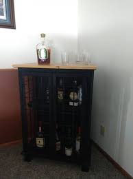 Custom Made Wall Mount Liquor Cabinet