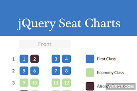 Jquery Seat Chart A Seat Map Generator Javascript Library