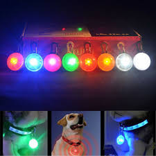 Pet Dog Cat Led Flashing Collar Tag Clip Buckle Safety Night Light Pendant St842 Ebay