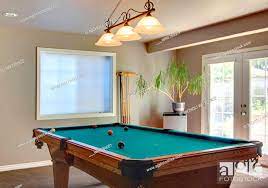 A Room In A House Pool Table In