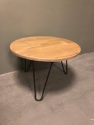 Oak Steel Coffee Table Itsthat