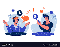 technical support cartoon vector image