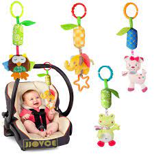 4 Pcs Of Baby Hanging Rattles Toys