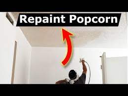 how to repaint popcorn ceilings no