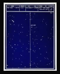 Astronomy Deep Sky Star Chart No 8 Constellation Pisces Galaxy Sarna Map Ebay