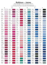 Interpretive Isacord Thread Conversion Chart Robison Anton